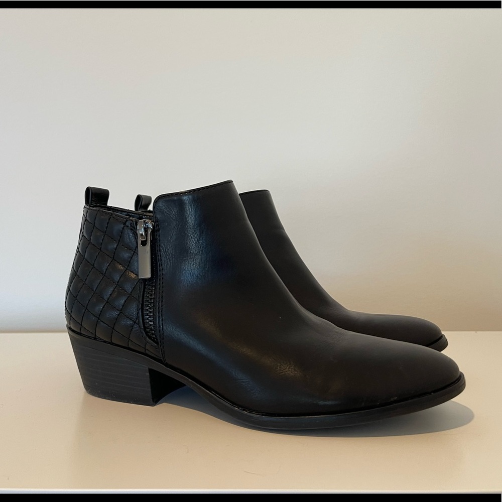 Black Leather Quilted Booties X-Appeal